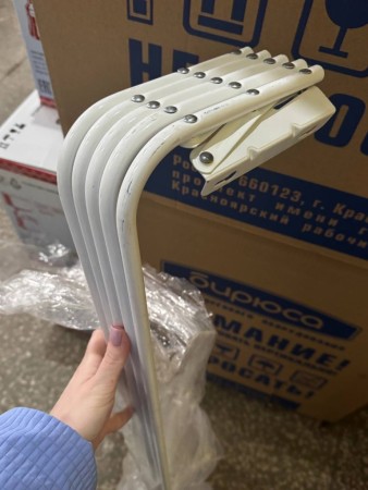 сушилка для белья ника сн 120 (белый) настенная, потертости  и небольшие замятия