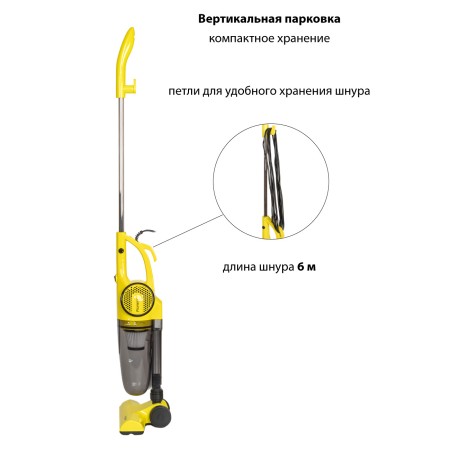 пылесос pioneer vc462s cyber yellow