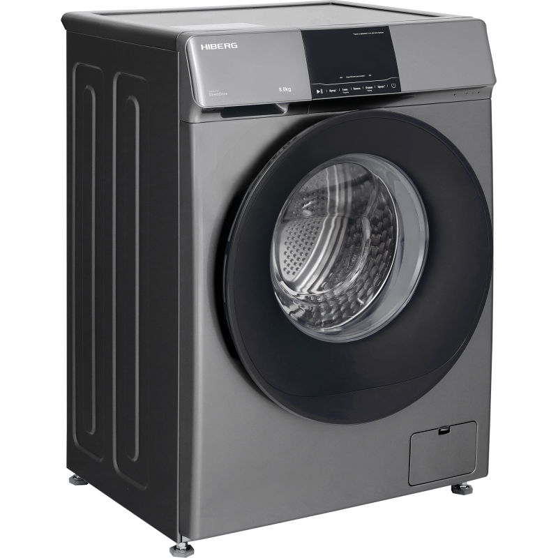 Стиральная машина Hiberg i-DDQ6-814 Sd Inverter, темно-серый