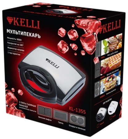 сэндвичница kelli kl-1355
