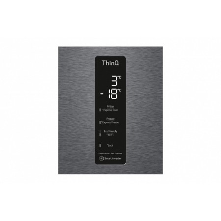 холодильник lg gc-b509 mlwm графит, дисплей (203,0)-