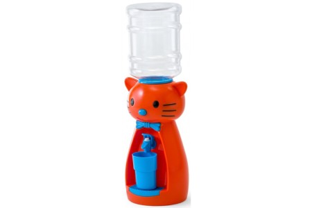 кулер для воды vatten kids kitty оранжевый (со стаканчиком)