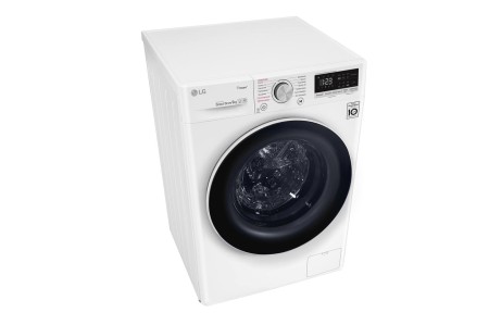 стиральная машина lg f4v5vs0w ai dd, steam, белый