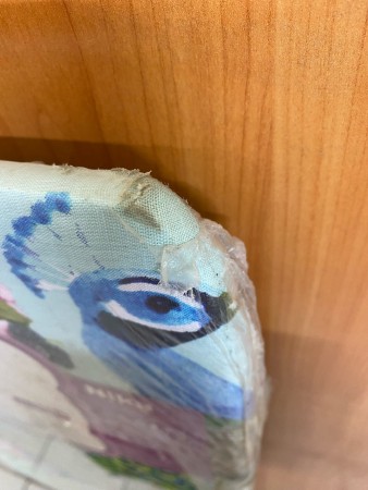 гладильная доска ника ника 4+,потерты углы , повреждена упаковка