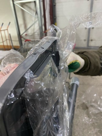 гладильная доска ника ника 9 тефлон (с линиями на сером), помята подставка под утюг