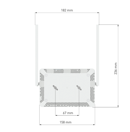 wi-fi роутер keenetic air (kn-1613) white беспроводной