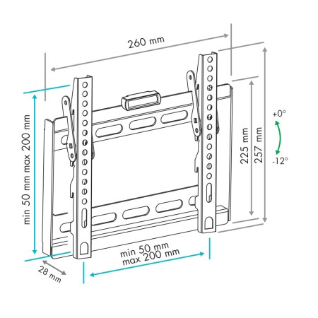 кронштейн vlk trento-36 черный 15-48"
