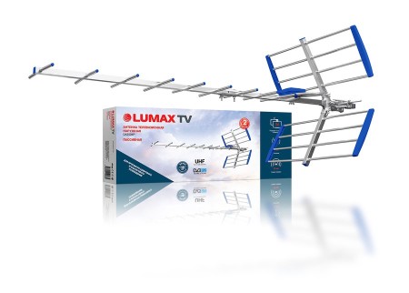 телевиз. антенна lumax da2215a антенна эфирная, активная