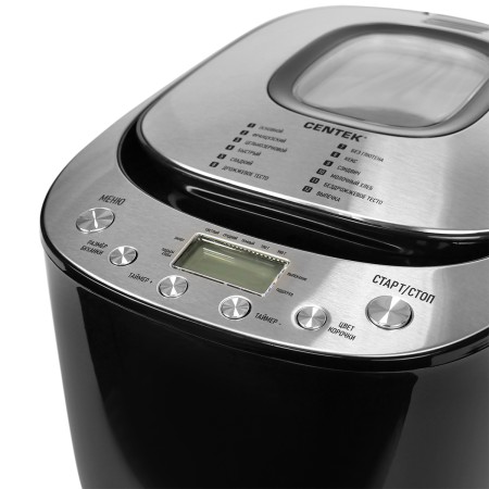 хлебопечь centek ct-1418 черный/сталь