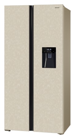 холодильник nordfrost rfs 484d nfym inverter бежевый