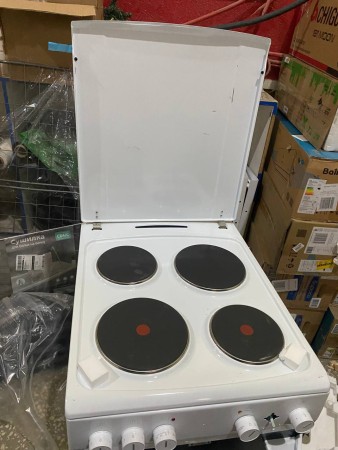 электро плита hansa fcew 54120 integra,сломан переключатель, вмятина сбоку, на крышке царапины