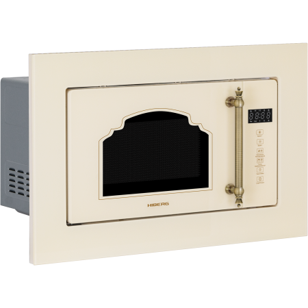 микроволновая печь hiberg vm 6502 yr бежевый