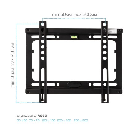 кронштейн kromax ideal-5 черный 15-47"
