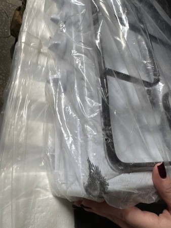 настольная газовая плита gefest 900 белый, содрана краска на 2-х углах