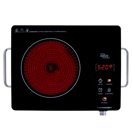 настольная электро плита oasis a-ts1s