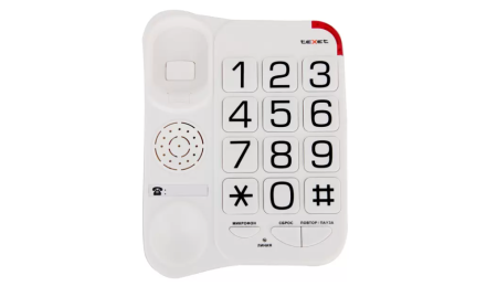 телефон texet tx-201 белый