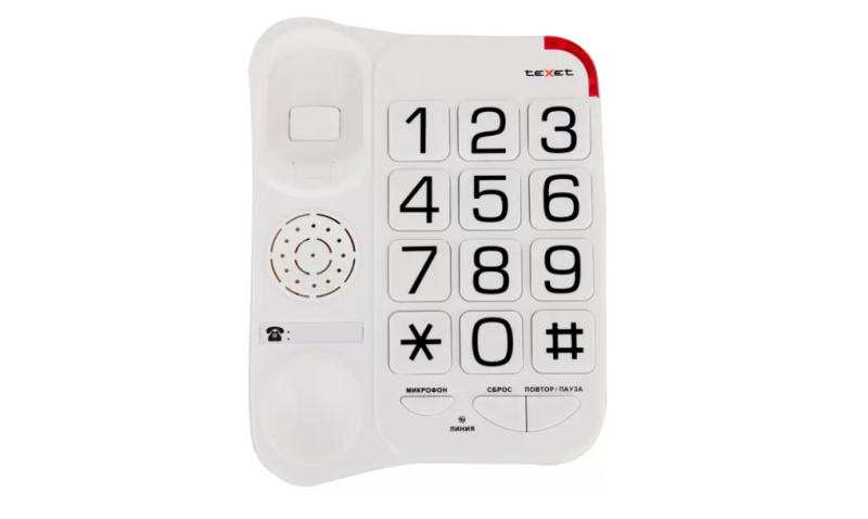 Телефон Texet TX-201 белый