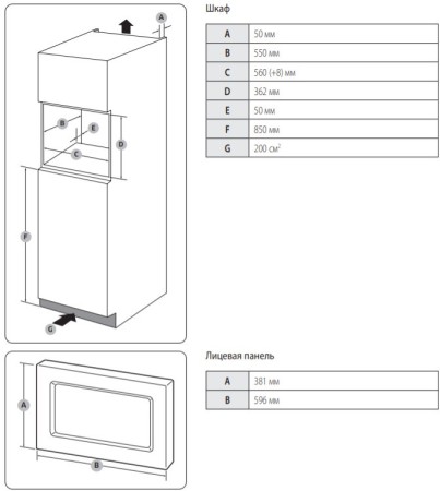 микроволновая печь samsung ms20a7013ab