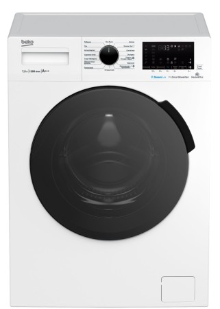 стиральная машина beko wspe 7h616 w inverter, steam