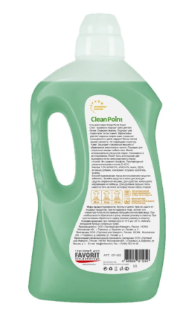 гель-концентрат для стирки белья универсальный clean point cp-061 (1500 мл)