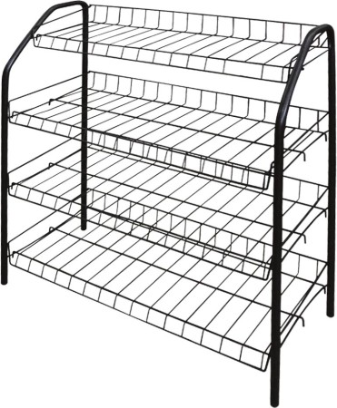 этажерка ника эт1 матовый черный (660х280х700)