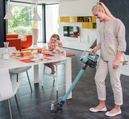 пылесос thomas 785 302 quickstick tempo голубой