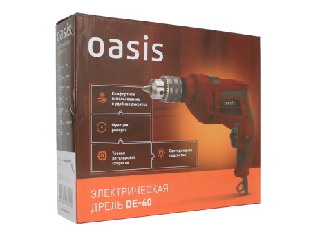 дрель oasis dе-60 электрическая 