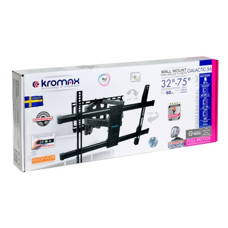 кронштейн kromax galactic-56 черный 32-75"