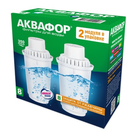 кассета аквафор в8 (в100-8) (комплект из 2 шт)