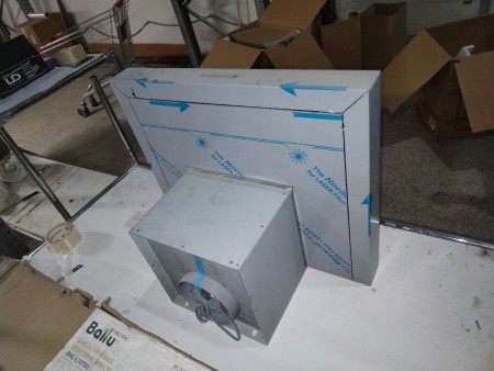 вытяжка akpo wk-6 feniks eco 60 нержавейка повреждена упаковка, вмятина на воздуховоде