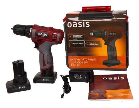 дрель-шуруповерт oasis as-14v