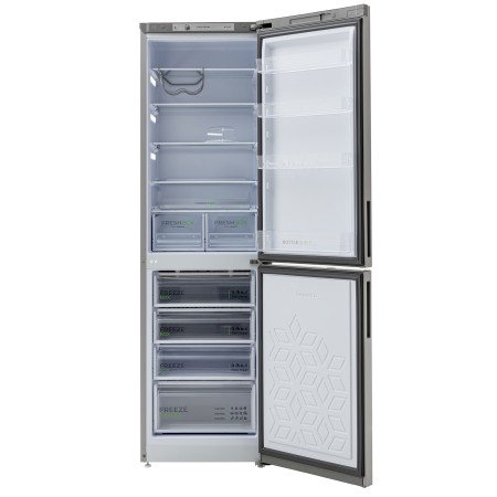 холодильник бирюса 6149m металлик