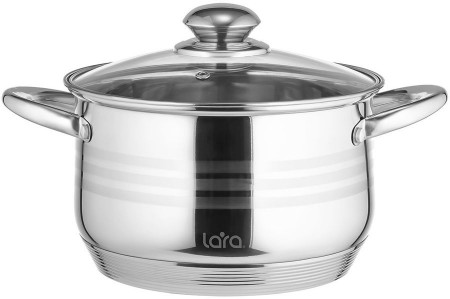 кастрюля lara lr02-582 3.9л
