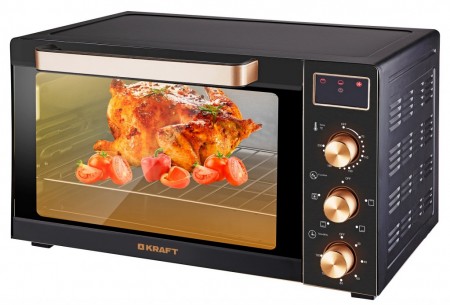 мини печь kraft kf-mo 3506 kglb (черный)