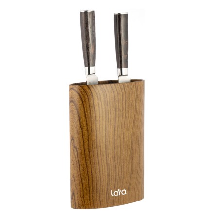 подставка для ножей lara lr05-101 wood