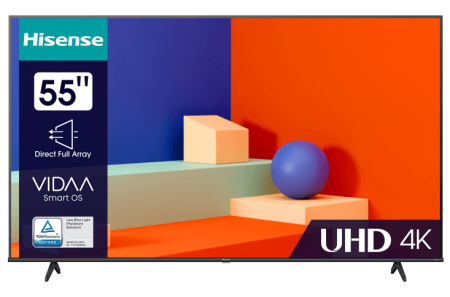 телевизор led hisense 55a6k smart tv 4k