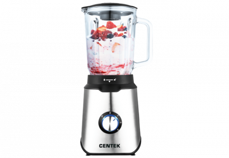 блендер centek ct-1327 серебристый/черный
