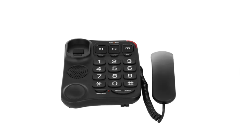 Телефон Texet TX-214 черный