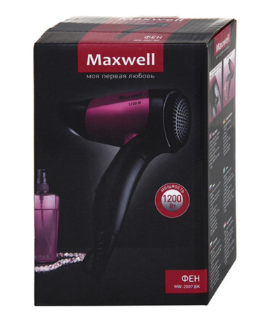 фен maxwell mw-2007 (bk)