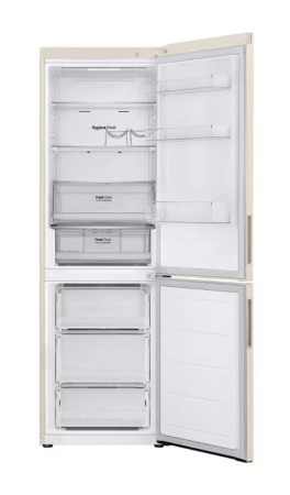 холодильник lg gc-b459 aemw бежевый, дисплей (186,0)