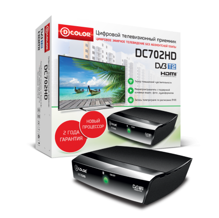 цифровая приставка d-color dc702hd