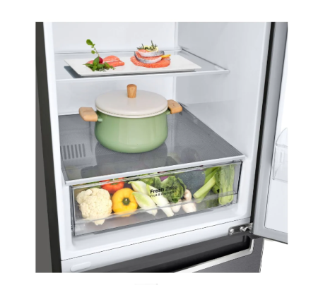 холодильник lg gc-b459 slcl серый, дисплей (186,0)