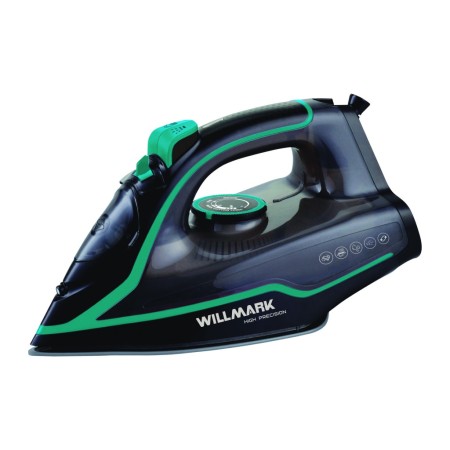 утюг willmark si-2467cbp черный/бирюзовый