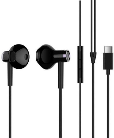 наушники xiaomi mi dual driver earphones type-c black
