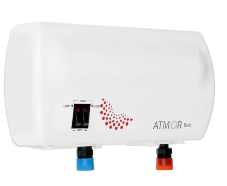 водонагреватель проточный atmor basic 5 kw shower