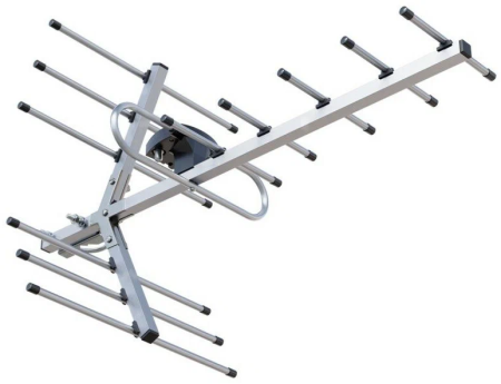 телевиз. антенна рэмо bas-1158-turbo орбита-12 наружная с усилителем