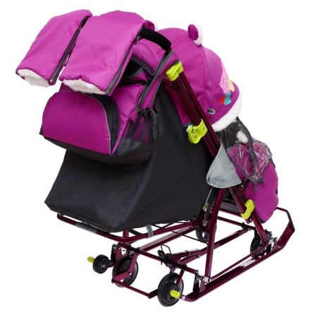 санки ника детям 7-6 нд7-6/6 со снеговиком орхидея