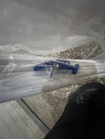 сушилка для белья ника сн 120 (белый) настенная, потертости  и небольшие замятия