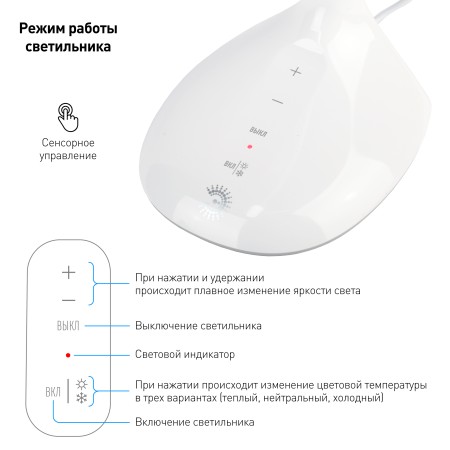 светильник эра nled-452-9w-w 