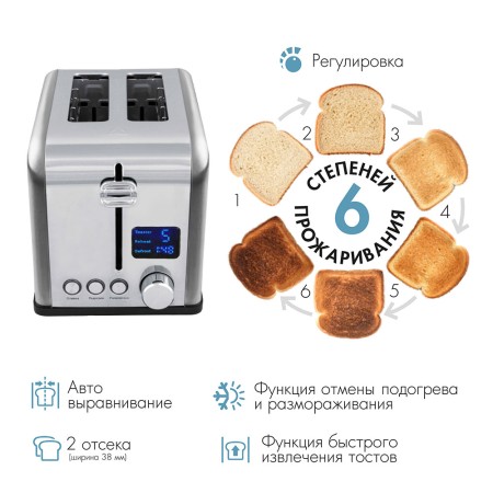 тостер endever skyline st-143